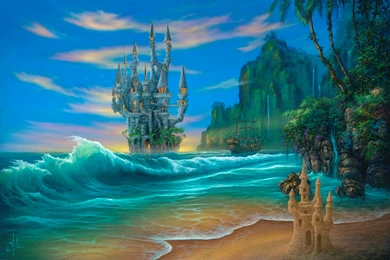 Fantasy Beach   Wall Mural & Photo Wallpapers   Photowall