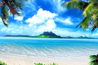 Fantasy Green Beach Nature Wallpapers HD / Desktop And Mobile ...