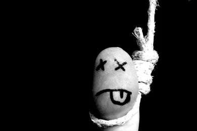 FINGER SUICIDE WALLPAPER   (