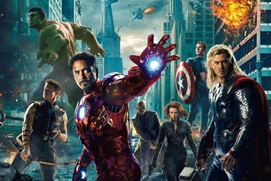 Hulk Iron Man Captain America Avengers Hawkeye Black Widow Nick ...