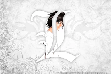 Image   L logo wallpaper 1024 768.jpg   Death Note Wiki   Wikia