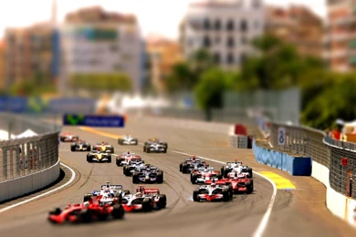 Cars, Formula One, Miniature, Tilt shift, Valencia, Races ...