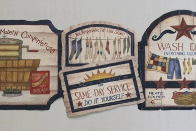 Exceptional Laundry Room Wallpapers Border