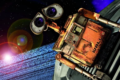 Wallpapers Wall E Cute The Movie Kind Eyes Robot Free 1600x900 ...