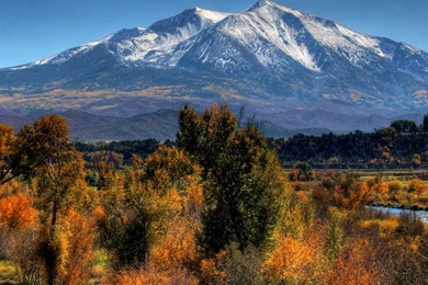 Download Wallpapers 2560x1024 Mountains, Trees, Nature, Fall Dual ...