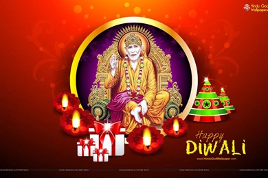 Shirdi Sai Baba Diwali Wallpapers Free Download