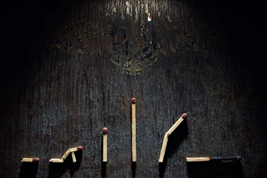 Life Cycle Matchstick Art Show Childhood Cradling Adulthood Aging ...