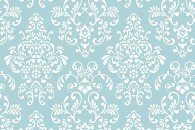 Interior Place   Blue White KD1757 Delicate Document Damask ...