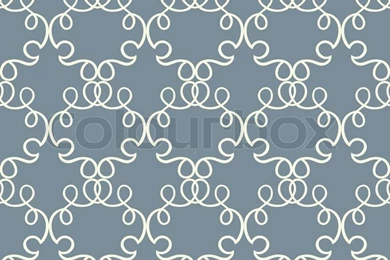 Abstract Damask Background, Blue And White Fashion Seamless ...