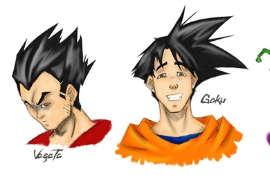 3 Sayins And A Namek   Colored By Whirlwind04 On DeviantArt