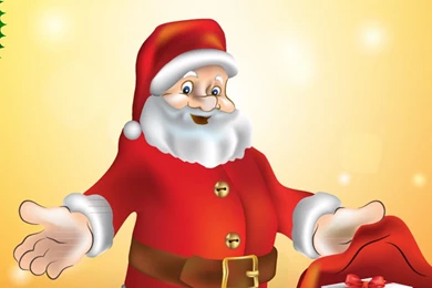 Cute Christmas 2015 Santa Under The Tree iPhone 6 Plus Wallpapers ...