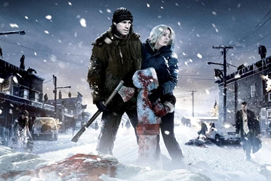 30 Days Of Night Woman Men Child Ax Zombie