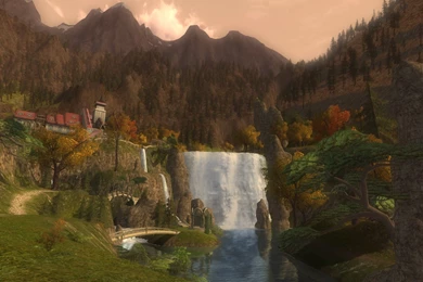 LOTRO Rivendell Waterfall By Ryuketsu On DeviantArt