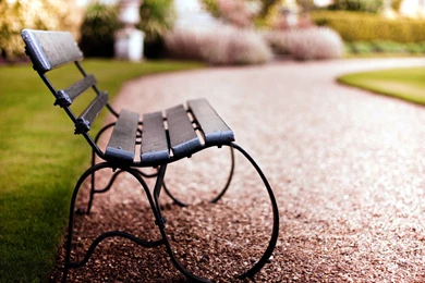 Lovely Park Bench HD Wallpapers