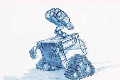 RePin Image: Wall E Giving Flowers To Eve On Pinterest