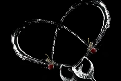 Water Heart Black Wallpapers 1920x1200 434725