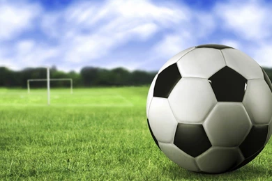 Soccer Field Backgrounds With Ball
