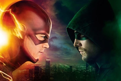 Flash Vs Arrow TV Series Cover Wallpapers Free Desktop Backgrounds ...