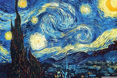 Vincent Van Gogh The Starry Night   Wallpaper.