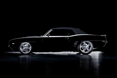 1920x1080 Black Vintage Chevrolet Camaro Convertible Desktop PC ...