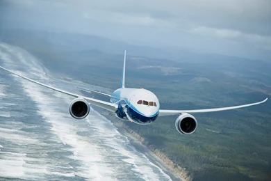 Boeing 787 Dramliner Coast Fly By Aircraft Wallpapers 2498