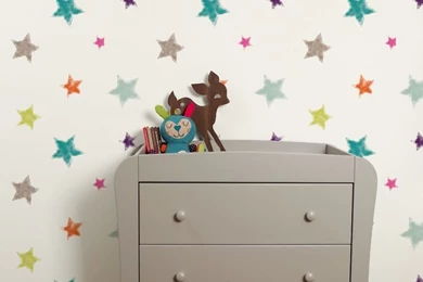 Deauville Stars Wallpapers An Light Grey Wallpapers With An All Over ...