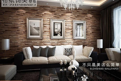 Modern Wallpapers Home Decor Vintage Brick Wall Paper For Living ...