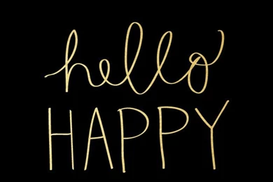 Black Gold Hello Happy Iphone Wallpapers Phone Backgrounds ...