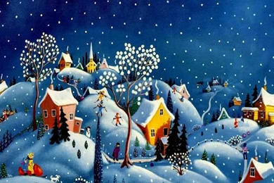 Beautiful Christmas Village