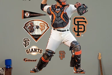 Amazon.com : Fathead MLB San Francisco Giants Buster Posey Wall ...