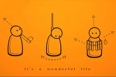 Download Cartoons Suicide Wallpapers 1280x800