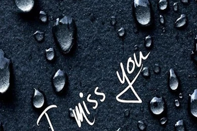I Miss You With Water Dots Backgrounds Iphone Wallpapers