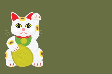 Lucky Cat Vector Wallpapers Free Vector / 4Vector