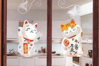 Aliexpress.com : Buy Free Shipping Removable Clear Frosted Lucky ...