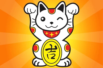 可愛いイラストの招き猫 壁紙 : 【開運・福が来るかも！】【招き猫】PC ...