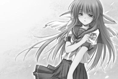 Anime Wallpapers › Black And White Anime Girls 27 Wallpaper. Black ...