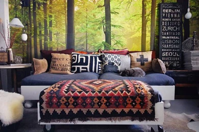 6. Autumn Forest Wall Mural   7 Cool Wall Murals To Add To Your…
