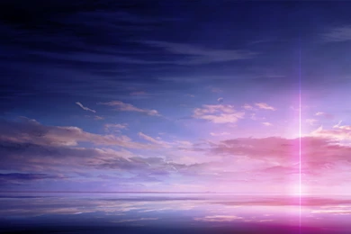 Anime Scan Landscape Sky Cloud Beautiful Light Color Wallpapers ...