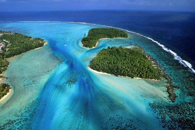 MOOREA ISLAND FRENCH POLYNESIA SOUTH PACIFIC WALLPAPER   (