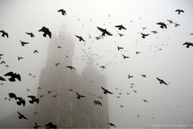 Church In The Fog : Desktop And Mobile Wallpapers : Wallippo