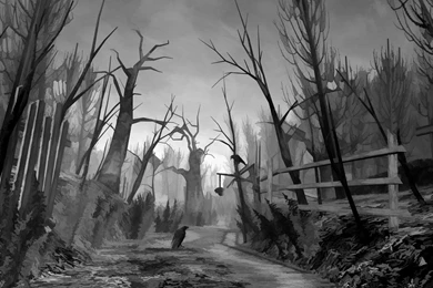 Video Games Trees Dark Crows Wallpapers