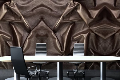 Bronze Leather Mural Wallpapers