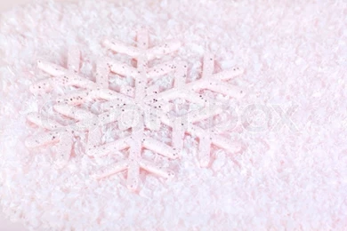 Snowflake, Pink Winter Holiday Background, Christmas Tree Ornament ...