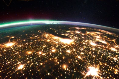 Earth At Night Seen From Space ISS (HD 1080p) ORIGINAL   YouTube