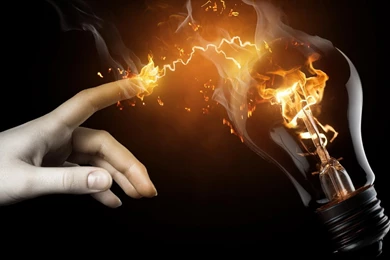 Lightning Hand, 3d Art >> HD Wallpaper, Get It Now!