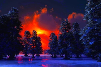 Winter Sunset Wallpapers (