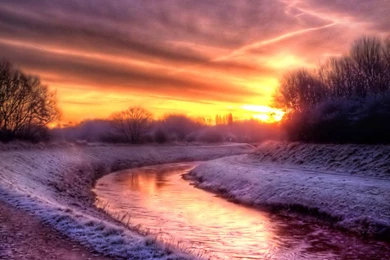 Winter Sunset Wallpapers