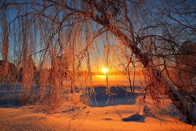 Winter Sunset Top Resolution Id: 10403f   Pacify Mind