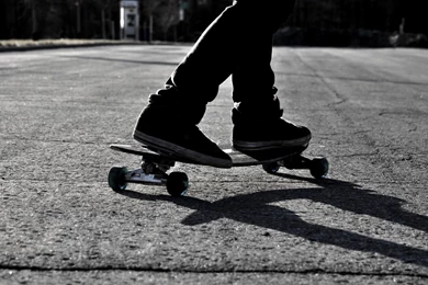 Wallpapers Skateboard Hd Black And White Skateboarding Monochrome ...