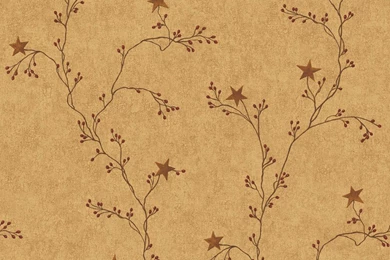Star Berry Vine Wallpapers Mustard